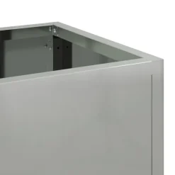 vidaXL Krukker & Plantebeholdere^Hævet haveplante Sølv 60 x 26 x 45 cm Galvaniseret stål