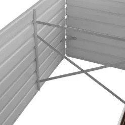 vidaXL Krukker & Plantebeholdere^hævet plantekasse 240x80x45 cm galvaniseret stål brun - Plantekrukker