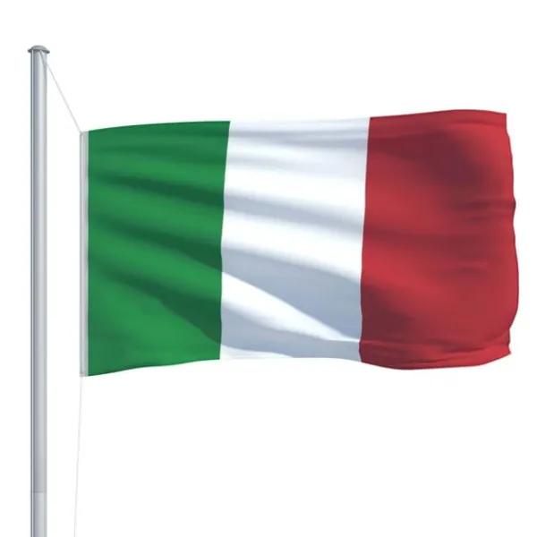vidaXL Flag & Vindposer^italiensk flag 90x150 cm