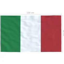 vidaXL Flag & Vindposer^italiensk flag 90x150 cm