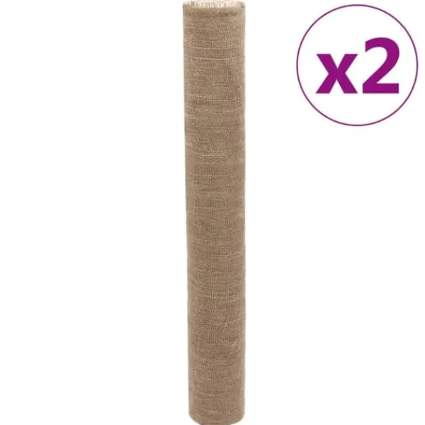 juteruller 2 stk. 1x50 m 200 gsm 100 % jute - Indretning Haveduge