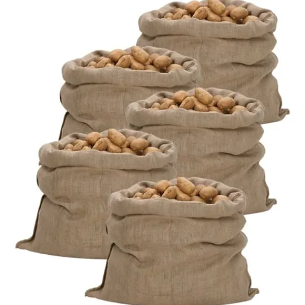 vidaXL Havekurve^jutesække 5 stk. 100x110 cm 100 % jute 340 g/m2 - Kufferter & tasker