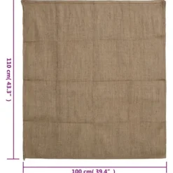 vidaXL Havekurve^jutesække 5 stk. 100x110 cm 100 % jute 340 g/m2 - Kufferter & tasker