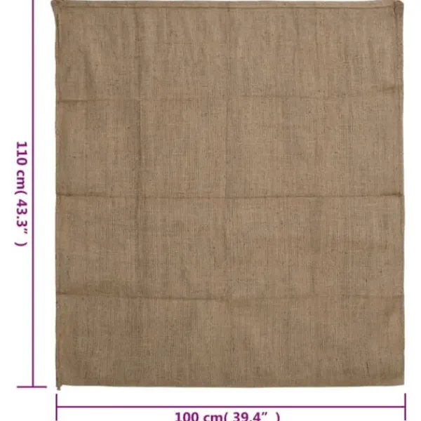 vidaXL Havekurve^jutesække 5 stk. 100x110 cm 100 % jute 340 g/m2 - Kufferter & tasker