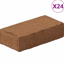 vidaXL Kompostering^kokosblokke 24 stk. 650 g pr. stk. 15,6 kg i alt
