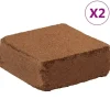 vidaXL Jord & Sand^kokosblokke 2 stk. 5 kg pr. stk. 10 kg i alt