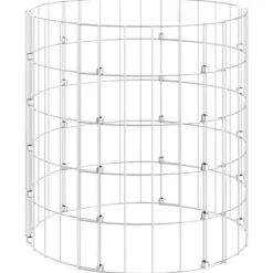 vidaXL Kompostering^kompostbeholder Ø50x50 cm galvaniseret stål - Kompostbeholdere