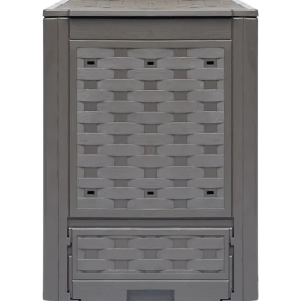 Outlet kompostbeholdere 3 stk. 60 x 60 x 83 cm 900 l brun - Kompostbeholdere Kompostering