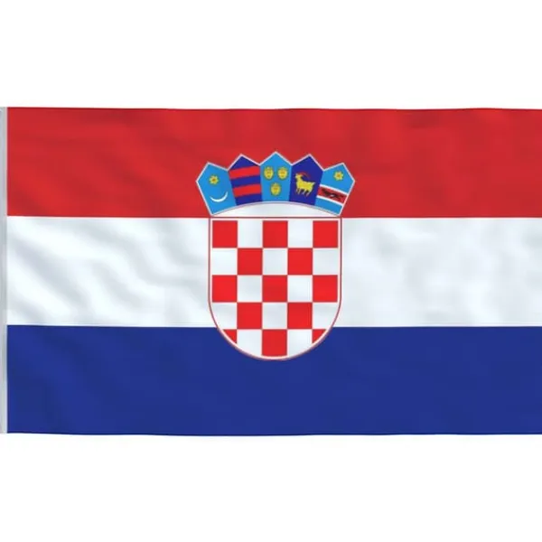 vidaXL Flag & Vindposer^Kroatien flag og flagstang 6,23 m aluminium - Flag & vimpler