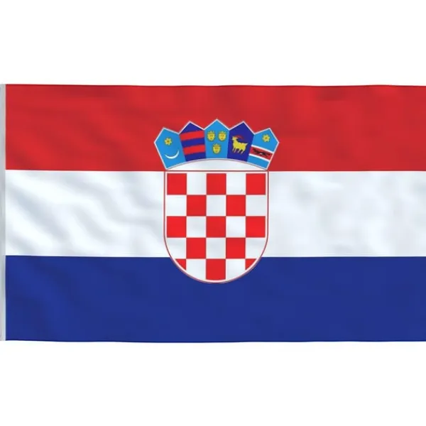 vidaXL Flag & Vindposer^Kroatien flag og flagstang 6,23 m aluminium