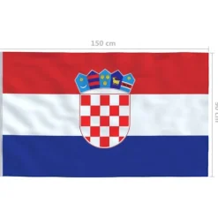 vidaXL Flag & Vindposer^Kroatiens flag 90x150 cm - Flag & vimpler
