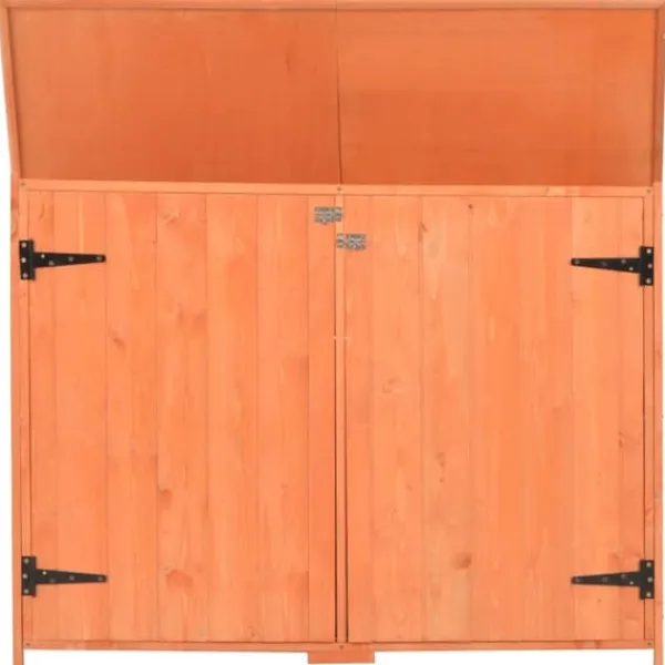 Hot opbevaringsskur til haven 120x50x91 cm træ - Skure & Redskabsskure Skure, Garager & Carports