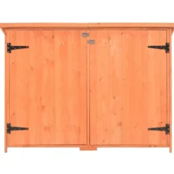 Hot opbevaringsskur til haven 120x50x91 cm træ - Skure & Redskabsskure Skure, Garager & Carports