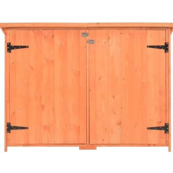 Hot opbevaringsskur til haven 120x50x91 cm træ - Skure & Redskabsskure Skure, Garager & Carports