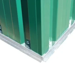 vidaXL Skure, Garager & Carports^opbevaringsskur til haven 204x132x186 cm metal grøn - Skure & Redskabsskure
