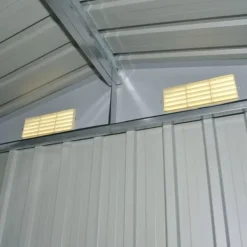 vidaXL Skure, Garager & Carports^opbevaringsskur til haven 204x132x186 cm metal grøn - Skure & Redskabsskure