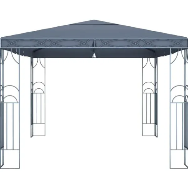 Hot pavillon 400 x 300 cm antracitgrå - Festtelte & havepavilloner Telte & Lysthuse