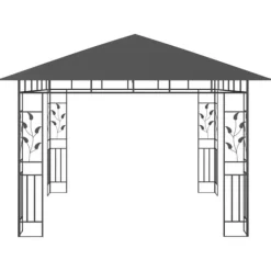 vidaXL Telte & Lysthuse^pavillon med myggenet 3x3x,2,73 m 180 g/m² antracitgrå - Festtelte & havepavilloner