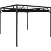 vidaXL Telte & Lysthuse^pavillon med sammenrulleligt tag 3x3 m antracitgrå - Festtelte & havepavilloner