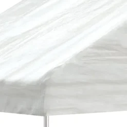 vidaXL Telte & Lysthuse^pavillon med tag 8,92x4,08x3,22 m polyethylen hvid - Festtelte & havepavilloner