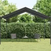 vidaXL Telte & Lysthuse^pavillon 4x4 m stål og stof antracitgrå - Festtelte & havepavilloner