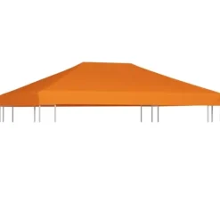 Clearance pavillontopdække 310 g/m² 4 x 3 m orange - Festtelte & havepavilloner – tage Telte & Lysthuse