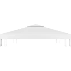 vidaXL Telte & Lysthuse^pavillontopdække i 2 lag 3x3 m 310 g/m² hvid - Festtelte & havepavilloner – tage