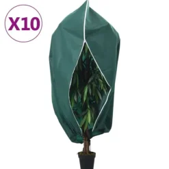 Best plantebeskyttelse med lynlås 10 stk. 70 g/m² 1,2x1,8 m Haveduge