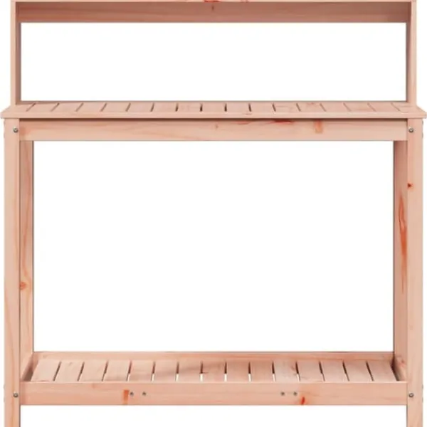 vidaXL Plantningsbænke^plantebord med hylder 108x50x109,5 cm massivt douglasgran - Planteborde