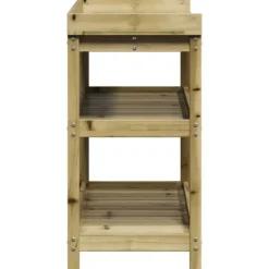 Clearance plantebord med hylder 108x45x86,5 cm imprægneret fyrretræ - Planteborde Plantningsbænke