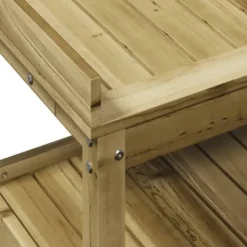 Clearance plantebord med hylder 108x45x86,5 cm imprægneret fyrretræ - Planteborde Plantningsbænke