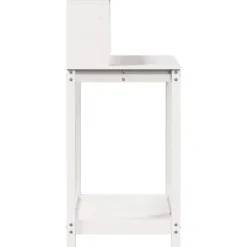 Sale plantebord med hylder 82,5x50x109,5 cm massivt fyrretræ hvid - Planteborde Plantningsbænke