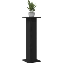 vidaXL Plantestativer^Planteholder 2 pcs Sort eg 30 x 30 x 95 cm Konstrueret træ