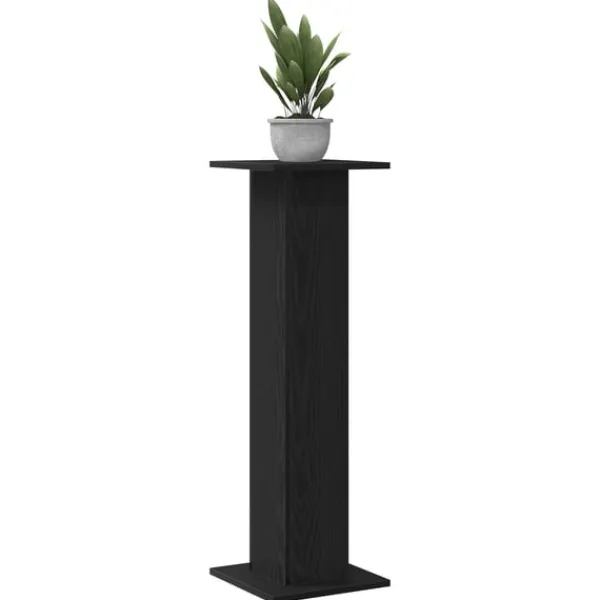 vidaXL Plantestativer^Planteholder 2 pcs Sort eg 30 x 30 x 95 cm Konstrueret træ