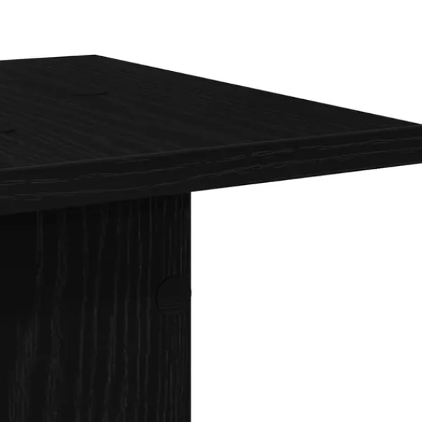 vidaXL Plantestativer^Planteholder 2 pcs Sort eg 30 x 30 x 95 cm Konstrueret træ