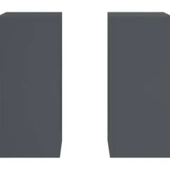 vidaXL Plantestativer^Planteholdere 2 pcs Antracit 24 x 24 x 55 cm Stål