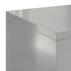 Hot Planteholdere 2 pcs Sølv 24 x 24 x 75 cm Galvaniseret stål Plantestativer