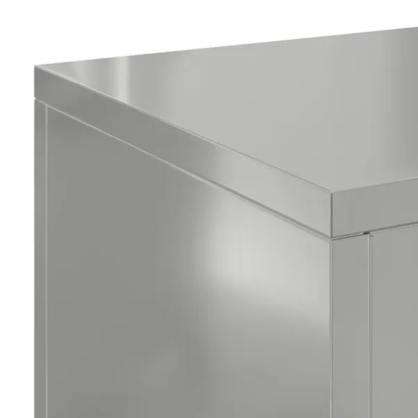 Hot Planteholdere 2 pcs Sølv 24 x 24 x 75 cm Galvaniseret stål Plantestativer