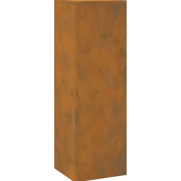 Online Planteholdere 2 pcs Rusten 24 x 24 x 75 cm Forvitret stål Krukker & Plantebeholdere