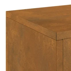 Online Planteholdere 2 pcs Rusten 24 x 24 x 75 cm Forvitret stål Krukker & Plantebeholdere