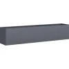 Hot plantekasse antracitgrå 200x40x40 cm koldvalset stål Krukker & Plantebeholdere
