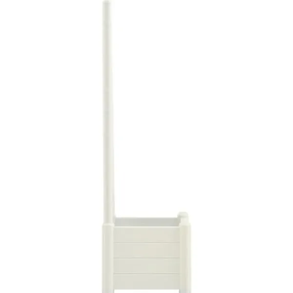 Discount plantekasse med espalier 43x43x142 cm PP hvid - Plantekrukker Krukker & Plantebeholdere