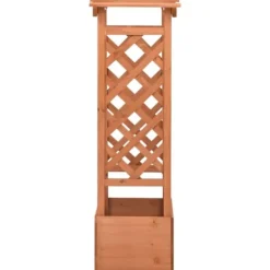 vidaXL Buer, Spalier, Lysthuse Uden Tag^plantekasse med espalier 49x39x117 cm fyrretræ - Plantekrukker