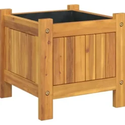 New plantekasse med for 31x31x30 cm massivt akacietræ - Plantekrukker Krukker & Plantebeholdere