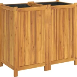 vidaXL Krukker & Plantebeholdere^plantekasse med for 84x42x75 cm massivt akacietræ - Plantekrukker