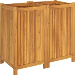 vidaXL Krukker & Plantebeholdere^plantekasse med for 84x42x75 cm massivt akacietræ - Plantekrukker