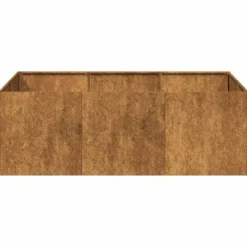 vidaXL Krukker & Plantebeholdere^plantekasse rustfarvet 120x80x40 cm forvitringsstål