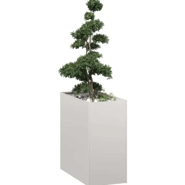 plantekasse 40x80x80 cm rustfrit stål Plantningsbænke