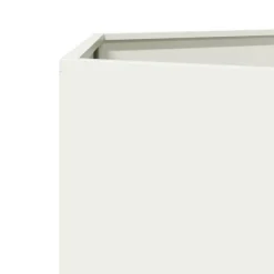 Clearance plantekasse 138x120x45 cm sekskantet stål hvid Krukker & Plantebeholdere