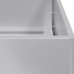 Sale plantekasse 280x40x40 cm galvaniseret stål Plantestativer